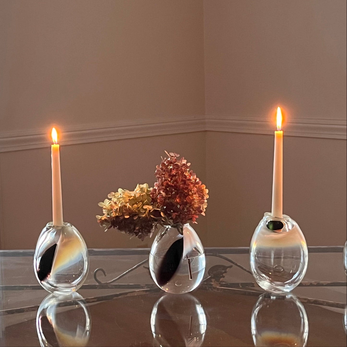 EBONY IVORY Candlestick